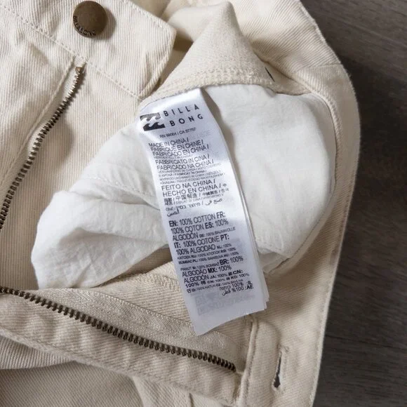 NEW Billabong Collet Carpenter Denim in Cream, Size 27 - Picture 10 of 11